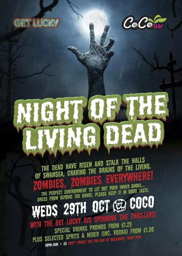 CocoSwansea's tweet photo. Can't wait for Halloween? Neither can we!!@TSDSUSwansea @UWTSD @AndyLava @catrinhoverx #swansea #freshers #halloween http://t.co/LJtcYvWHi0