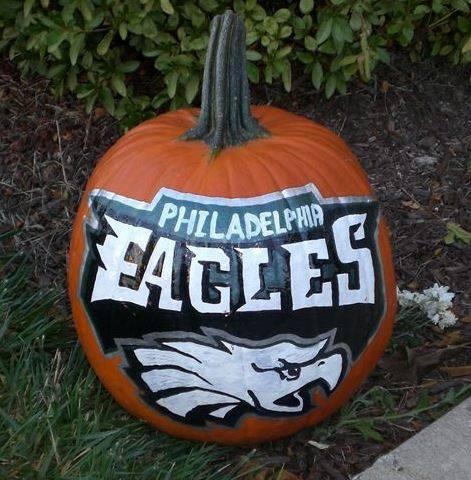 philadelphia eagles pumpkin