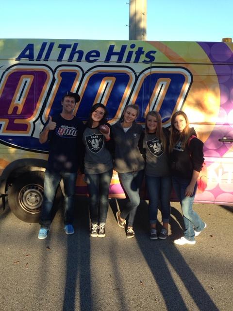 adambombshow's tweet image. #q100FNL at #theboneyard @ep_raidernation peyton_waddell @brie_coleman @maloney10 @Q100Atlanta
