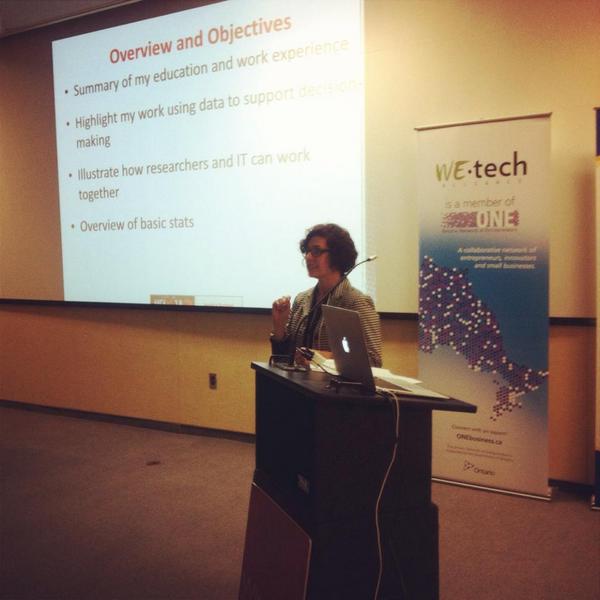 hackforge's tweet image. .@Jessica_Sartori speaking at #HackWE3 about &quot;data-driven decision-making.&quot;