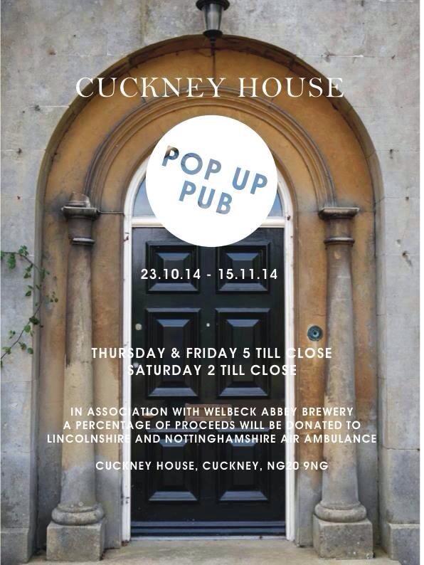 #cuckneyhousepopuppub coming soon! #excited