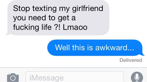 gretchengee's tweet image. Text messages I get from my boyfriend.... #umokay