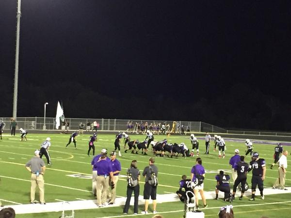 Coach_Montalvo's tweet photo. Got to see two great Texas high school football games tonight in Bryan/ College Station! #TLU19 http://t.co/Eb6Lc1uUAT