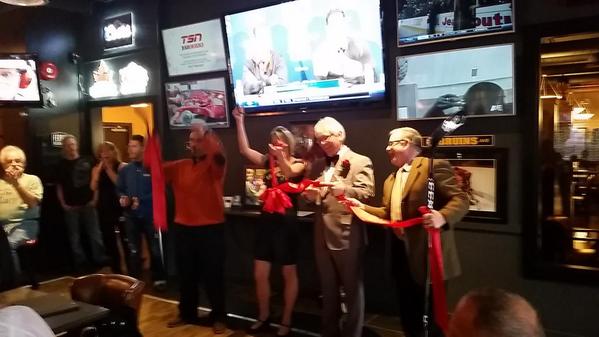 Don Cherrys sports bar grand opening in Cranbrook. Good wings! <a href="/WayneStetski/">Wayne Stetski</a>  <a href="/CoachsCornerCBC/">Brittney Johnson</a>