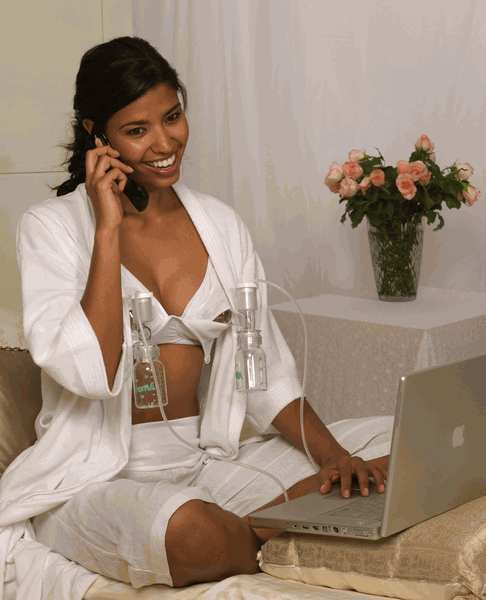 "I just upload my milk into the cloud, then the baby can access it from anywhere with WiFi. Technology is amazing."