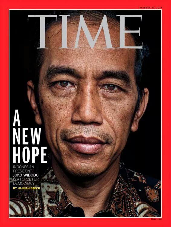 Why don't we share a different topic this time?
The new Time's cover.
Jokowi: A New Hope