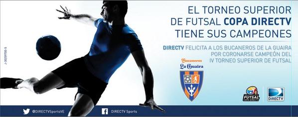 DIRECTVSportsVE's tweet photo. Final!! Ganó @bucanerosfutsal! CAMPEONES de la #FiebreFutsal http://t.co/Rm6gopMLBM