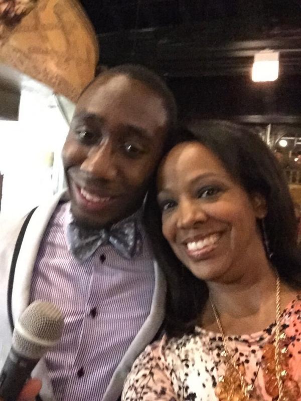 heidibmedia's tweet photo. Selfie w @SydneyAdeniyi cool MC of #BIGBash2014 benefit 4 Big Brothers Big Sisters Chicago @BBBSChi Love da bow tie! http://t.co/8SyJihLXPl
