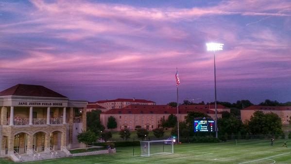 @TxStormChasers @TexasSunsets @TCUSoccer  Just before kickoff of the TCU vs. UT girls soccer game tonight