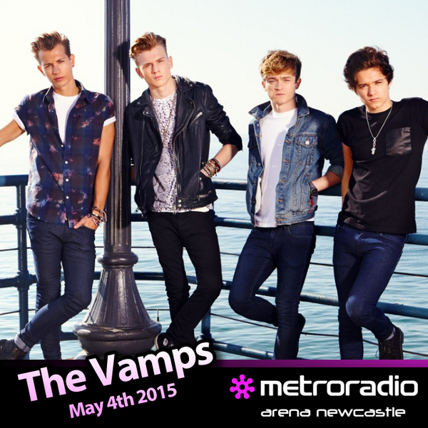 ArenaNewcastle's tweet photo. Tickets for #TheVamps with special guests #UnionJ, May 4th 2015, are on sale now - go go go! > http://t.co/yLcMyF2NXN http://t.co/6ARdSXx2Qw