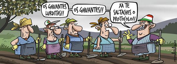 Farodevigo's tweet photo. #Humor
El protocolo, siempre a rajatabla, por @OBichero  http://t.co/50lSjR8dfJ http://t.co/eR5rTD7vCD