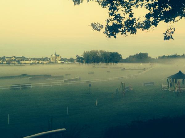 lizhalliday's tweet photo. Cool view of @mondialdulion in fog this morning... Early start &quick whizz around the course again!#GoChaco http://t.co/6a5jpxQaZm