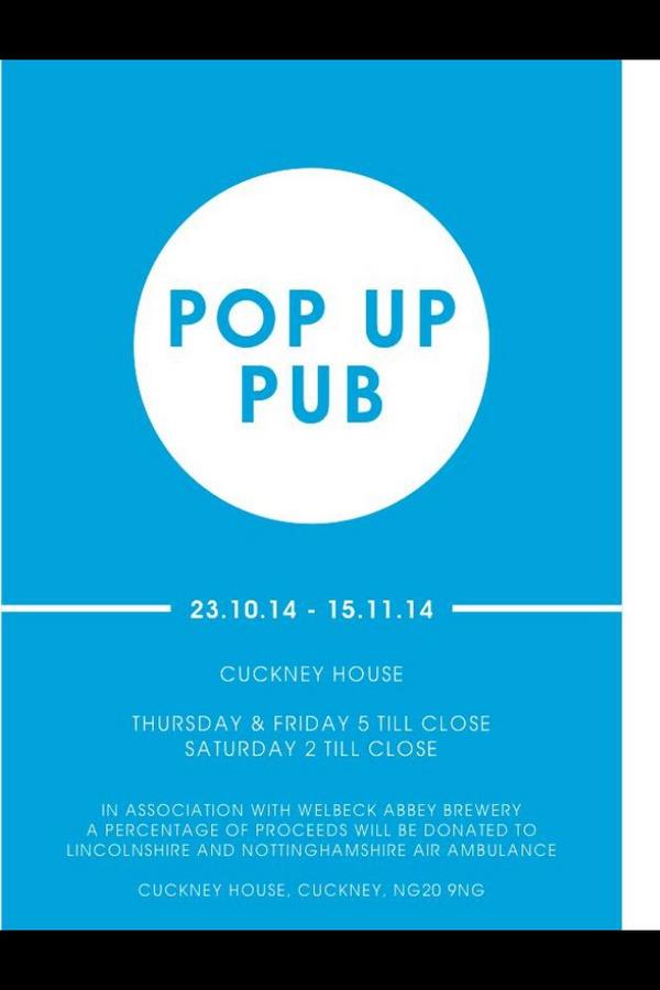 #cuckneyhousepopuppub 5 days to go!