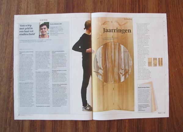 newwindow_'s tweet image. Diptych in Dutch newspaper @trouw today. The collection will be presented @ #Kazerne during @dutchdesignweek #lexpott