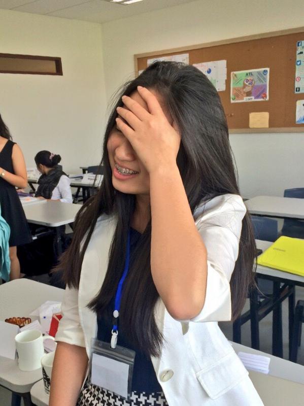 PPMUN2's tweet photo. Delegate of the Republic of South Africa in despair after her resolution failed to pass! #PPMUN14 #GA1 http://t.co/gUhyUfLA67