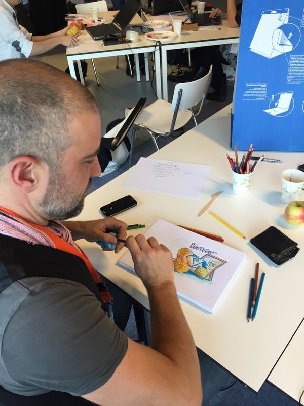 tashefraiche's tweet image. Artist &amp;amp; Master Cartoonist @KorneelJeuken's super creative illustrations of #hackfoodwaste projects #agmd