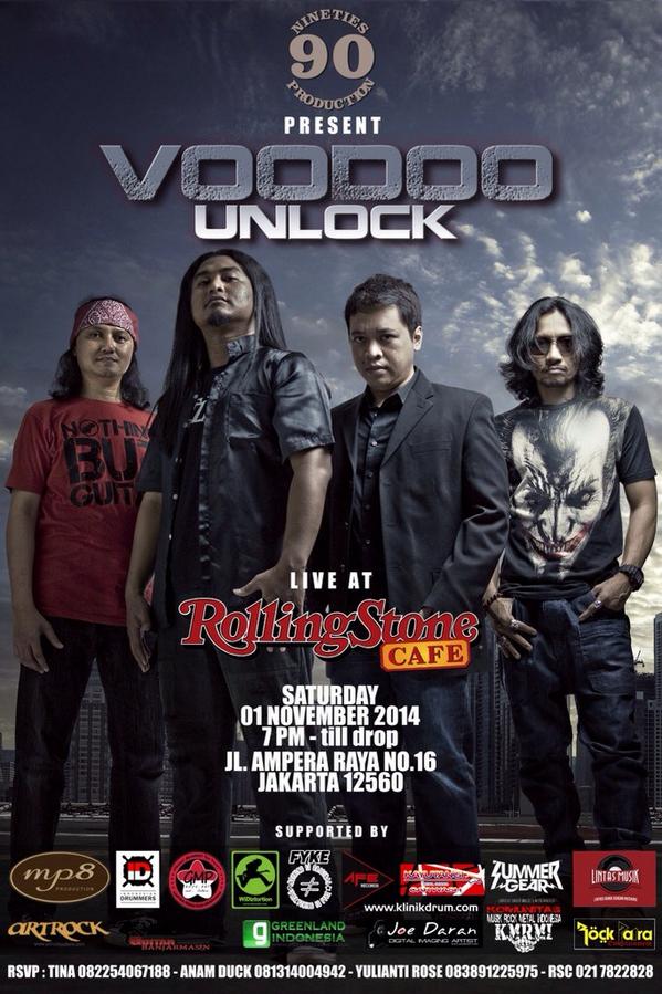 summergear's tweet photo. @Voodoo_WOB @EdoWidiz Live at Rollingstone Cafe, 1 Nov 2014 #voodoo #unlock #infoevent cc : @lintasmusik http://t.co/oY0gf4LGVE