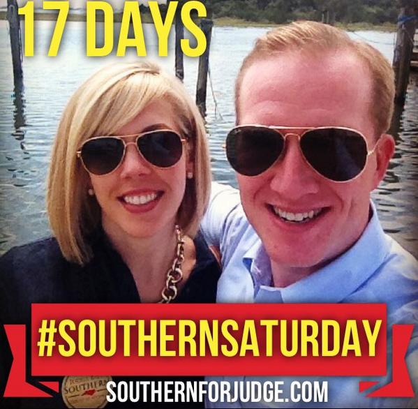 JudgeSouthern's tweet image. It's #SouthernSaturday, y'all, and just 17 days from the election! RT to support Judge Southern! #NCJudges14