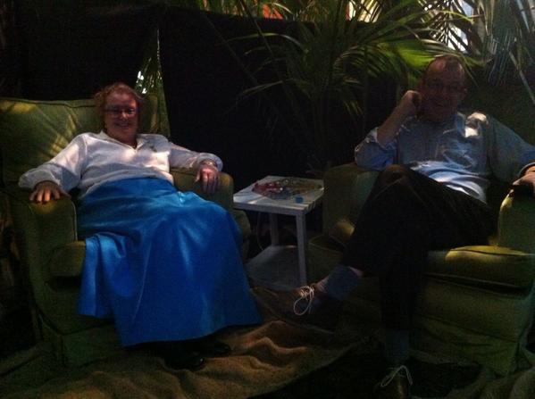 Kate_Fielding's tweet photo. Debbie &amp; Dan a well-earned rest in couchfort at #raasummit #createtank. And we talked about tweeting. http://t.co/IslOQrJCGZ