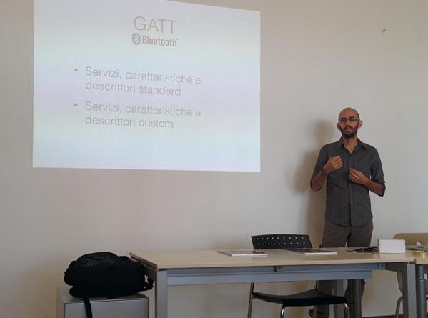 tommybifi's tweet photo. Al #pbd1 @g8production talks about #bluetooth #ibeacon and the way to turn on the washing machine from your phone. http://t.co/SYacEhCSqB