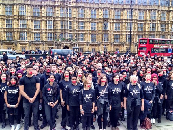 Hundreds have gathered to take a stand against #humantrafficking on <a href="/AntiSlaveryDay/">Anti-Slavery Day</a> with <a href="/A21/">A21</a>