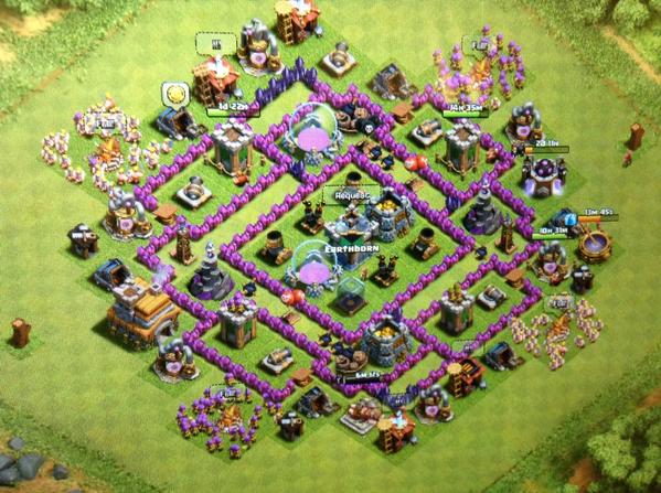 chieftgk's tweet photo. New Th 7 ️Farming Base . WORKED WELL for me so far http://t.co/a9HhnWVQo0