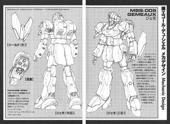 Lv2 ガンダム兵器倉庫管理ロボ Auf Twitter ジェモ エコール デュ シエルに登場した機体ですね バイオセンサーやその他nt用機器は全て取り払われ より実戦での信頼性を重視した機体として再設計されたものです 言わばル シーニュの簡易量産型と言える 機体です
