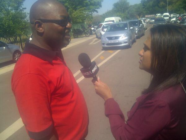 _cosatu's tweet photo. @ANN7tv @HajraOmarjee Interviewing #COSATUGauteng Prov Secretary on what was #COSATUs presentation http://t.co/pSbE8eGnW9