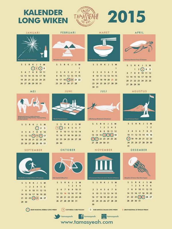 tamasyeah's tweet photo. Buat yang mau print Kalender Long Wiken 2015, bisa download versi hi-res nya di sini http://t.co/wrq9hfevOQ yaaa http://t.co/m3pjRM2Tdg