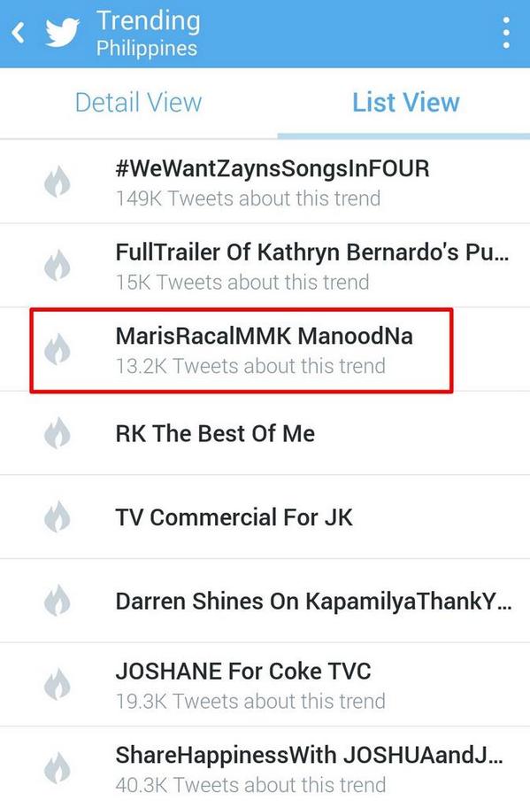 Trending at 8th spot with 13.2K tweets!
Itaas pa natin, Electricfans! 😊
MarisRacalMMK ManoodNa
#MMKAFathersPromise