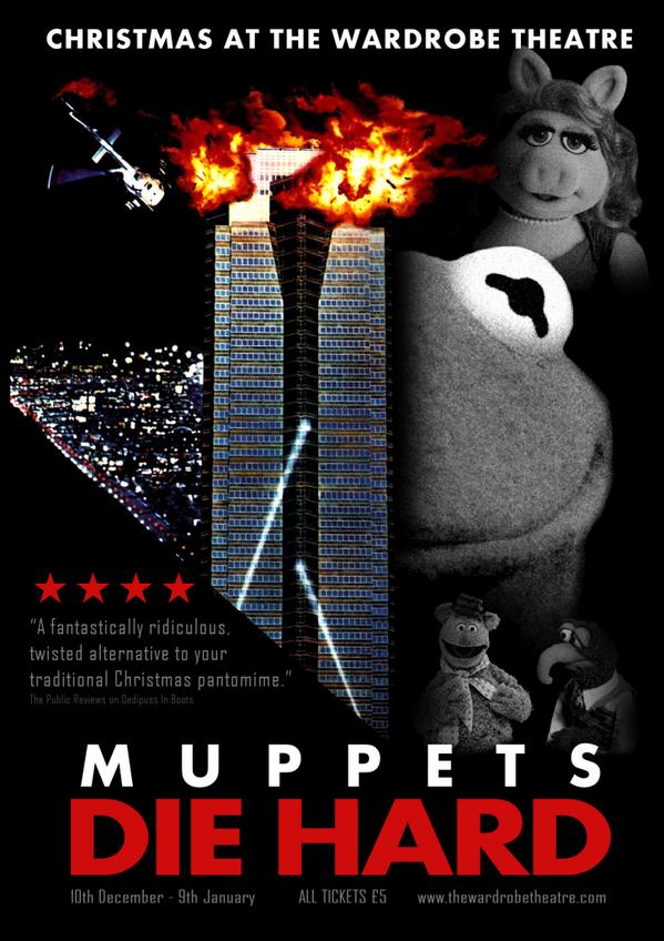 The Wardrobe Theatre (@wardrobetheatre) on Twitter photo This #Christmas - after #Se7enDwarfs and <a href="/OedipussInBoots/">Oedipuss In Boots</a> comes #MuppetsDieHard All tickets £5 bit.ly/1rk0Sto This #Christmas - after #Se7enDwarfs and <a href="/OedipussInBoots/">Oedipuss In Boots</a> comes #MuppetsDieHard All tickets £5 bit.ly/1rk0Sto
