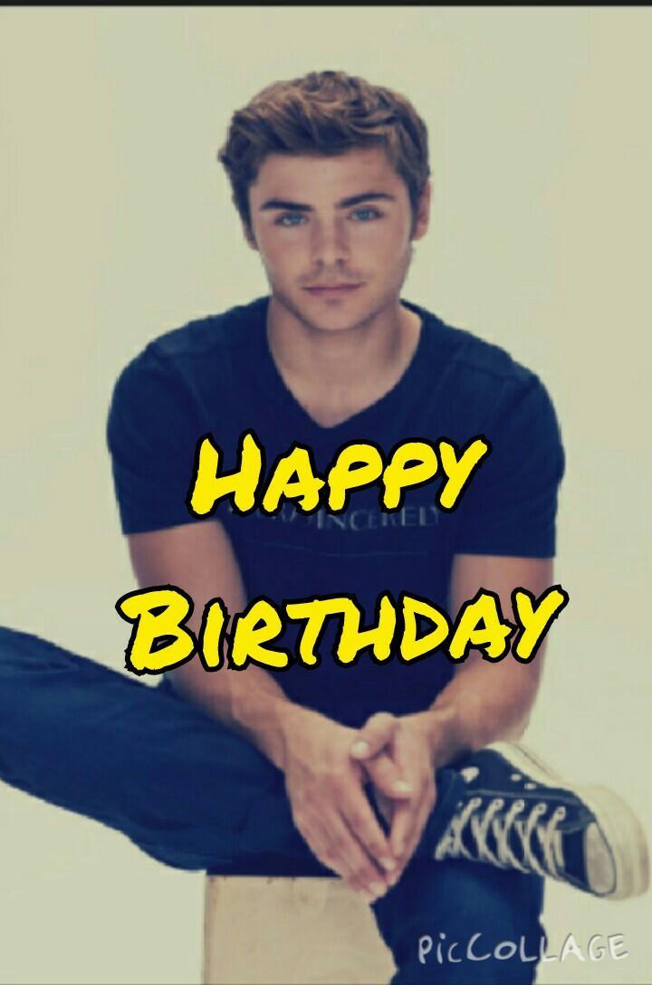  Happy Birthday Zac Efron I am waiting in Japan  