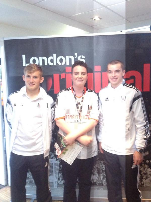 mattwiggins11's tweet photo. Great day @FulhamFC in McBride's Bar. Thanks @wiggins_michele and @wiggins_john for such a great birthday present! http://t.co/efTDeQa5CB