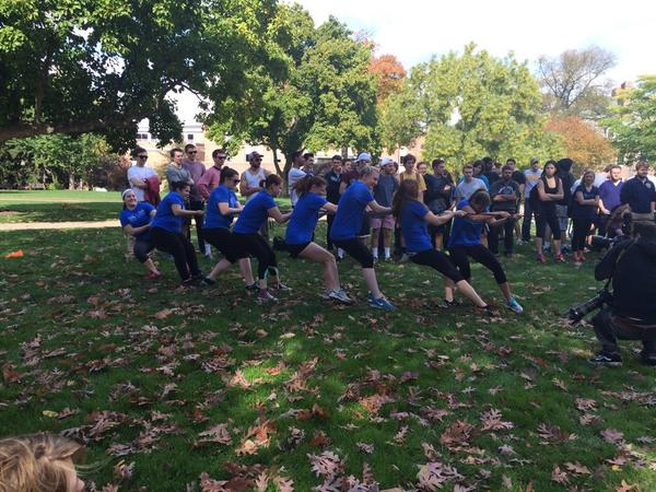 FandMAXiD's tweet photo. Alpha Xi Delta is having so much fun at ADPi's Tug of Roar! #letsgoAXiD http://t.co/OAfUO8eqkG