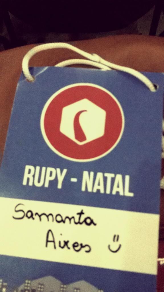 samantaairess's tweet image. Adorando as palestras aqui no #RuPyNatal    em que 1/3 dos participantes são mulheres 😊 #orgulho