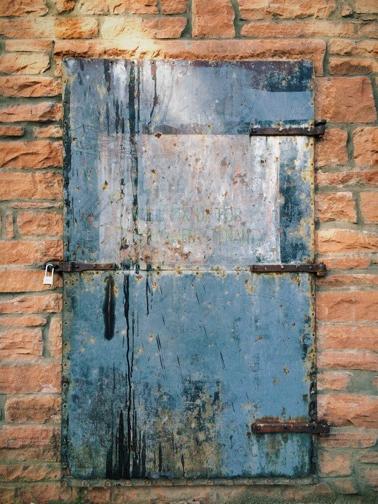 Sealed for a Century. #vscocam #instagramCO #neverstopexploring #flagstone #metal door #vintage #Lyons #Colorado