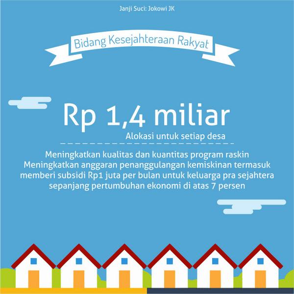 BEMUI_Official's tweet photo. Utk pembangunan desa, #YangKe7 punya janji ini. E-blusukan harusnya bisa mengontrol agar dananya tak bocor ya? http://t.co/iWNSyyLq1E