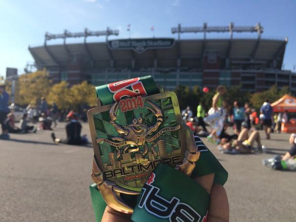ProfessorPash's tweet photo. So earlier... I ran 2 legs of the relay consecutively. 13 miles!!!!!! #BaltimoreMarathon #HalfMarathonComplete http://t.co/JcBoDoawzh