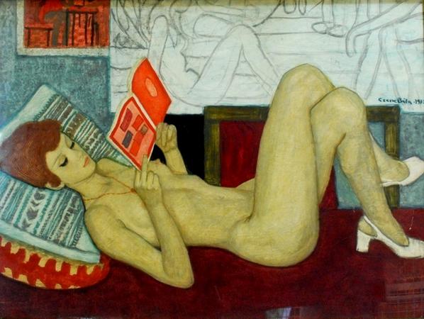 panoround01's tweet photo. Béla #CZENE #hungarian #art #followart #painting #fineart #painting #twitart #green #colores #book #buch http://t.co/7BTg8EX7e4