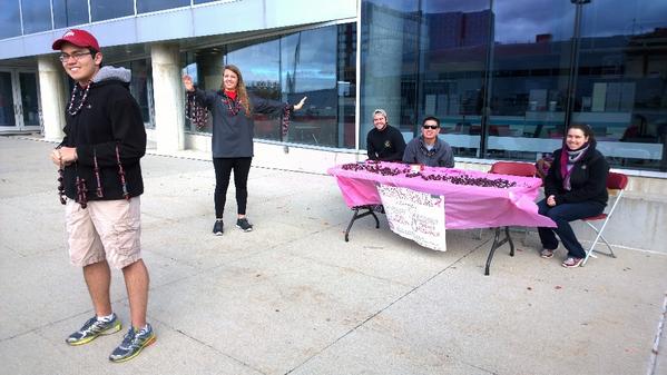 NSCSOSU's tweet photo. Don't forget to get your pink buckeye necklace at the RPAC from 10-1 #GoBucks #PinkOutOSU #NSCSosu http://t.co/Fq6r1Gz4pK