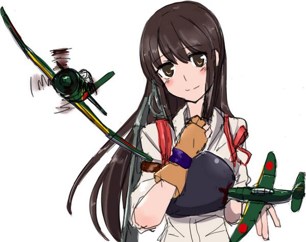 烈風も流星も知ってる赤城さん #艦これ版深夜の真剣お絵描き60分一本勝負 