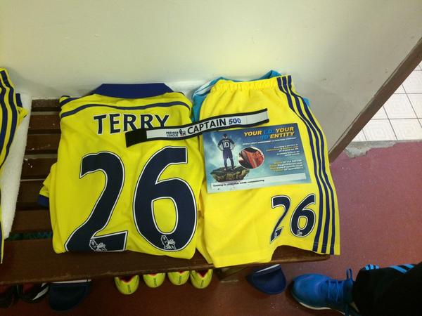 John Terry today captains Chelsea for the 500th time. PlayerID are proud to play our part In making the day special