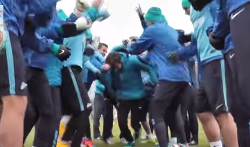 Happy 37th! Villas-Boas gets the Birthday Bumps from his Zenit St Petersburg players [Video]  