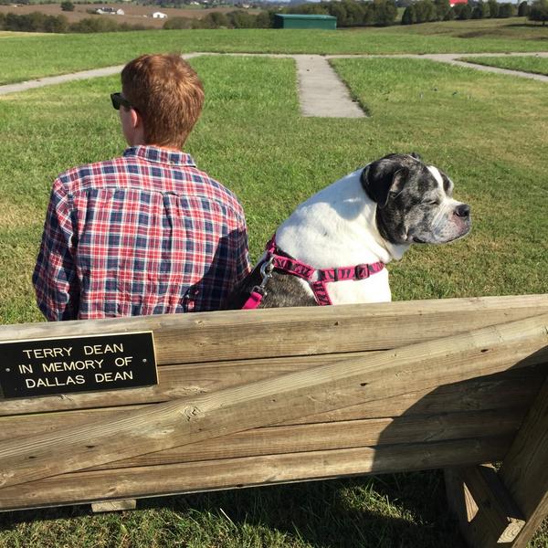 Sassy_Bulldog's tweet photo. Waiting on @LizabethAnn34 to shoot #TrapShooting #ATA http://t.co/RmTl9PohFb
