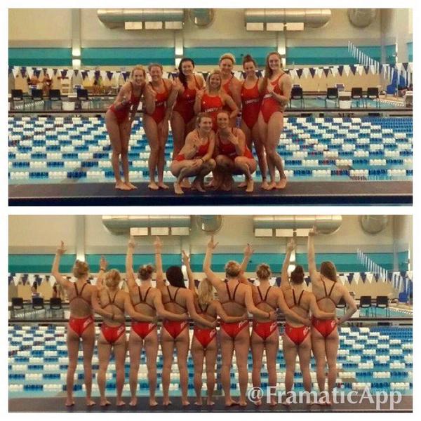 LouisvilleSD's tweet photo. The ladies are ready to light it up tonight! #smuclassic #ACCards @GoCards @swimswamnews http://t.co/0Ir4L1Q44y
