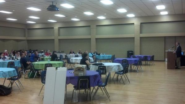 D8TxLA's tweet photo. Mark Smith, Texas State Librarian, speaking on the future libraries #tla8 http://t.co/TsNis7KPnn