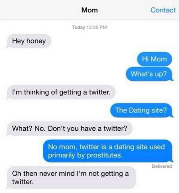 SpeakComedy's tweet photo. Me if my mom ever wants to join Twitter http://t.co/wMsIzjsN83