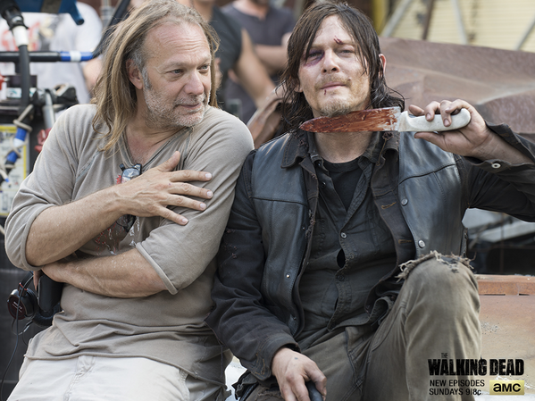 WalkingDead_AMC's tweet photo. Are you ready for a bloody good #TheWalkingDead tomorrow? http://t.co/8612F0TB1x