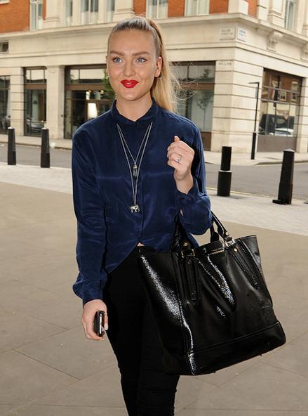 PerrieIsBeauty's tweet photo. Perrie arriving at BBCR1 in London today #PerrieFacts http://t.co/jkiSKkKW1t