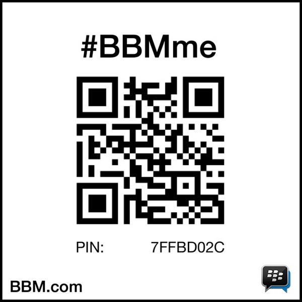 #BBMme PIN:7FFBD02C
pin.bbm.com/7FFBD02C